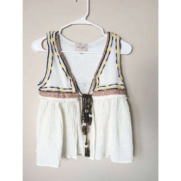 Boho Open Sleeveless Vest Tank - Picture 1 of 10